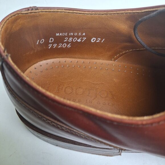 Footjoy Golf Classic Leather Oxford Derbys Dress Shoe Men US 10D Brown 79206 USA main image 13